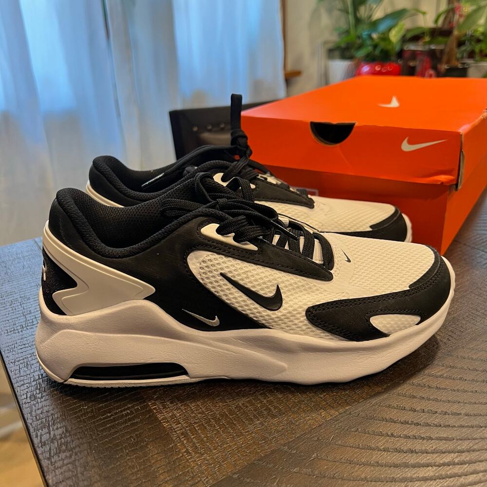 Nike Air Max Bolt Women's Shoe in a "White/White/Black 7